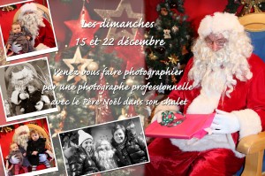 Amandine vous photographie avec le Père Noël