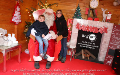 Photo souvenir avec le père Noël